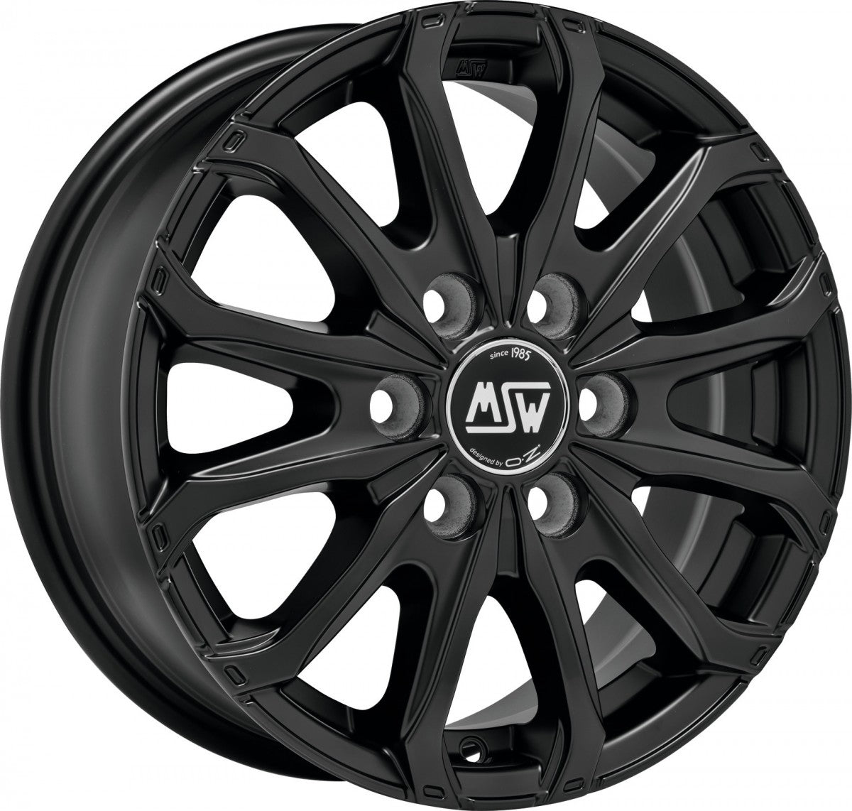 MSW 48 Van matt black Alufelge 6.5x16 Zoll ET50 LK 6x120 ML74.56 – Bild 5