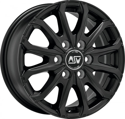 MSW 48 Van matt black Alufelge 6.5x16 Zoll ET50 LK 6x120 ML74.56 – Bild 5