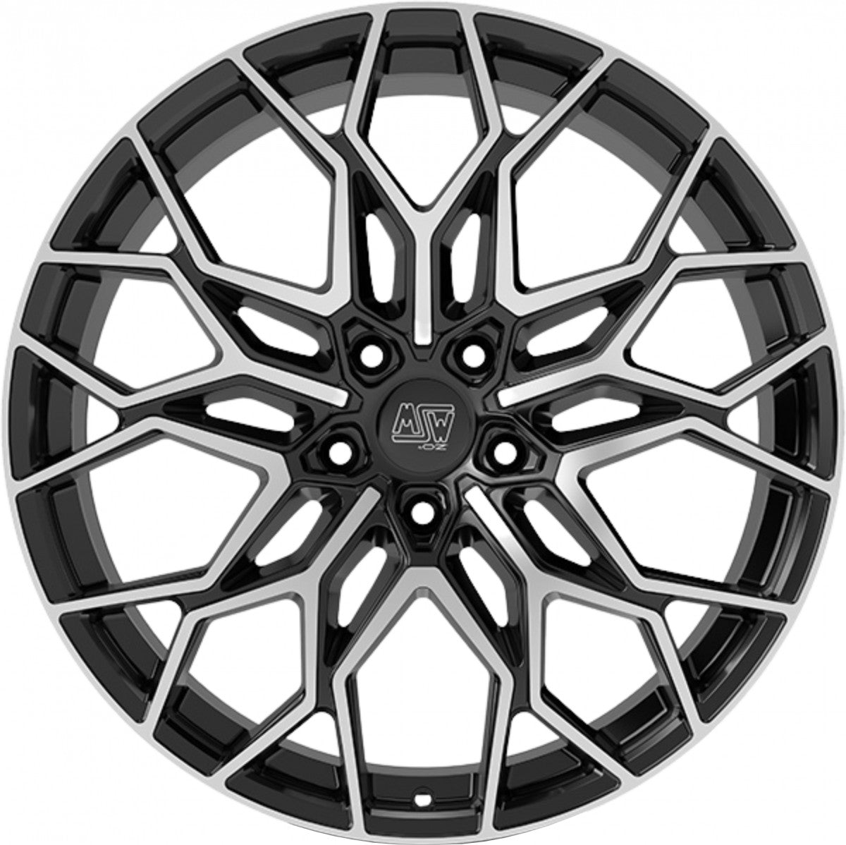 MSW 51 gloss black full polished Alufelge 10x20 Zoll ET35 LK 5x120 ML64.12 – Bild 2