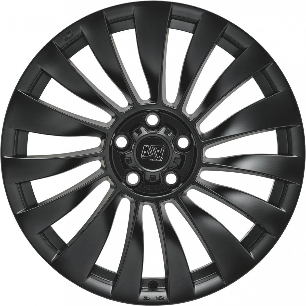 MSW 37 T matt black Alufelge 8.5x19 Zoll ET35 LK 5x114.3 ML64.12 – Bild 2
