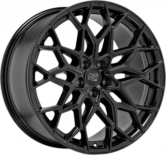 MSW 51 gloss black Alufelge 10.5x22 Zoll ET18 LK 5x112 ML66.56