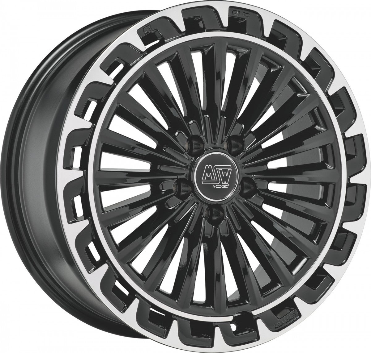 MSW 32 gloss black diamond lip Alufelge 8x19 Zoll ET41 LK 5x112 ML66.46