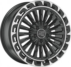 MSW 32 gloss black diamond lip Alufelge 7.5x19 Zoll ET40 LK 5x112 ML73.1