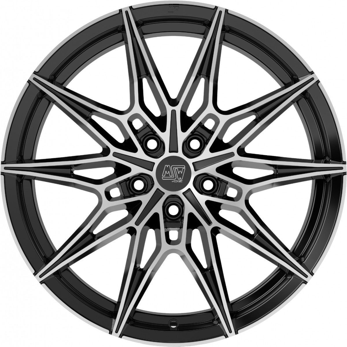 MSW 75 gloss black full polished Alufelge 8x19 Zoll ET29 LK 5x120 ML72.56 – Bild 2