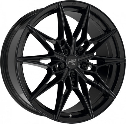 MSW 75 gloss black Alufelge 9x19 Zoll ET42 LK 5x112 ML73.1
