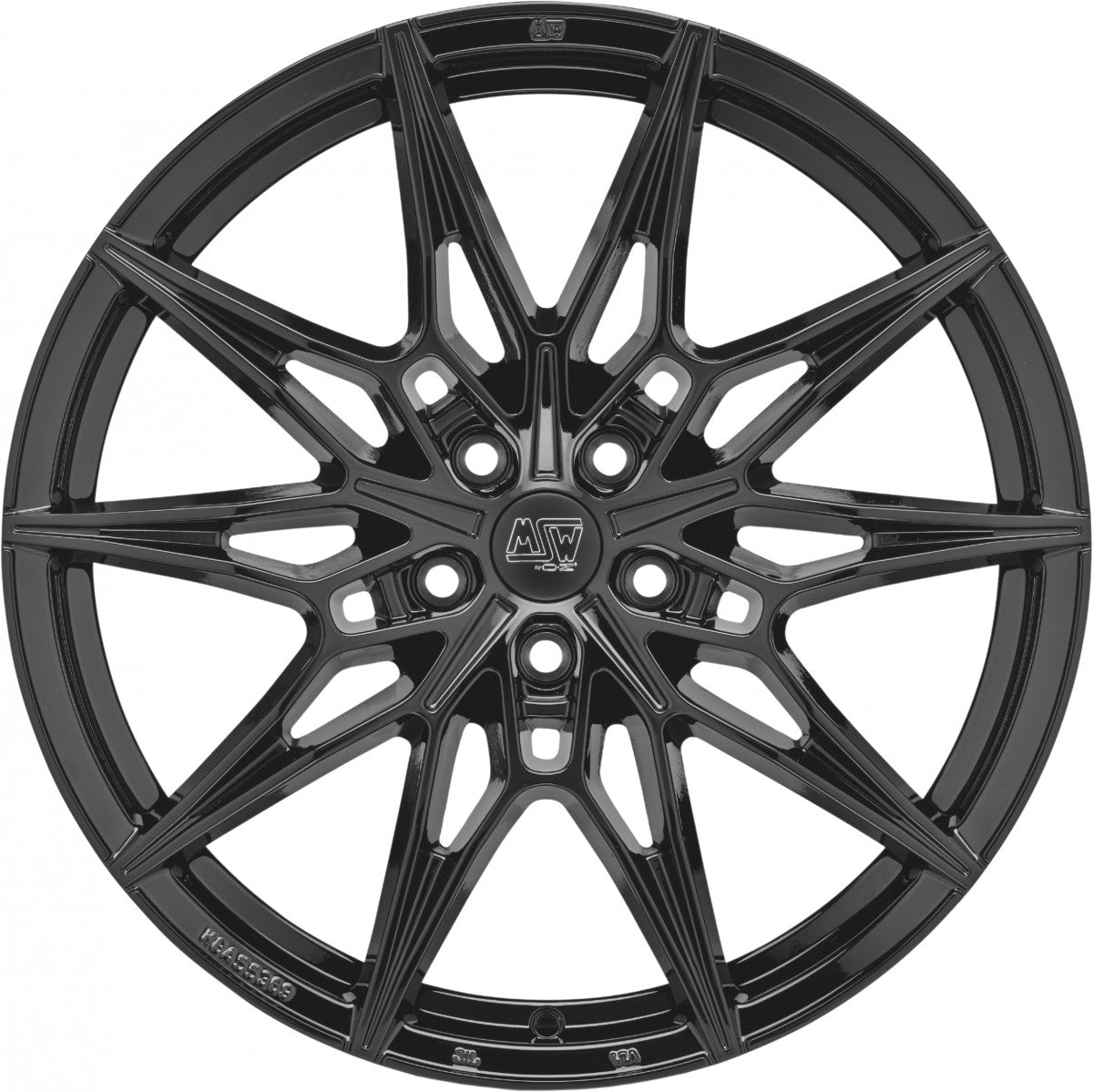 MSW 75 gloss black Alufelge 9x19 Zoll ET42 LK 5x112 ML73.1 – Bild 2