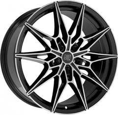 MSW 75 gloss black full polished Alufelge 9x19 Zoll ET39 LK 5x120 ML72.56