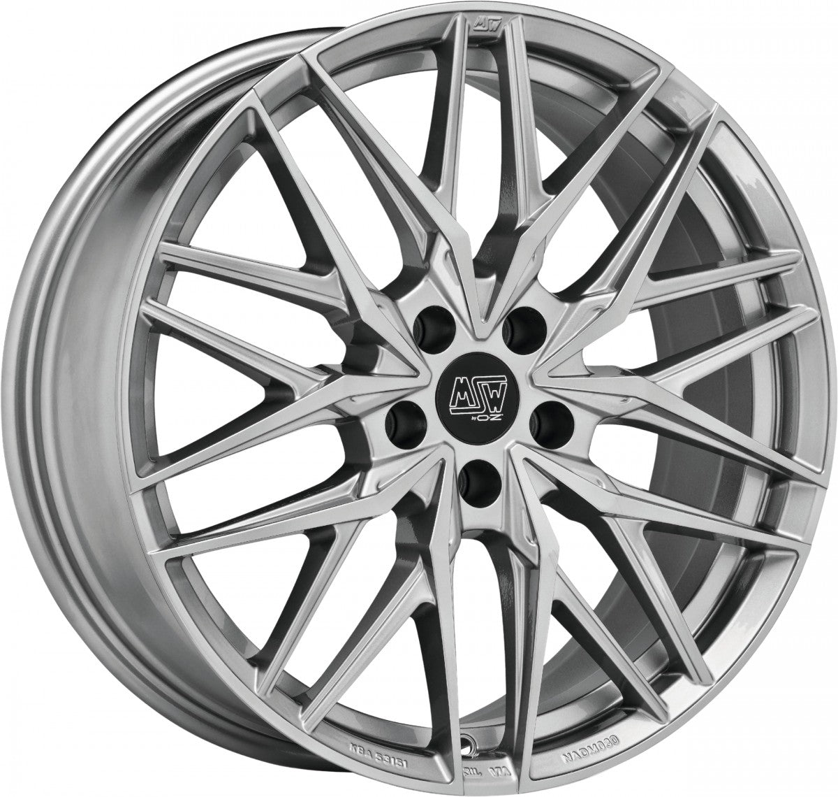 MSW 50 hyper silver Alufelge 8.5x20 Zoll ET35 LK 5x112 ML73.1