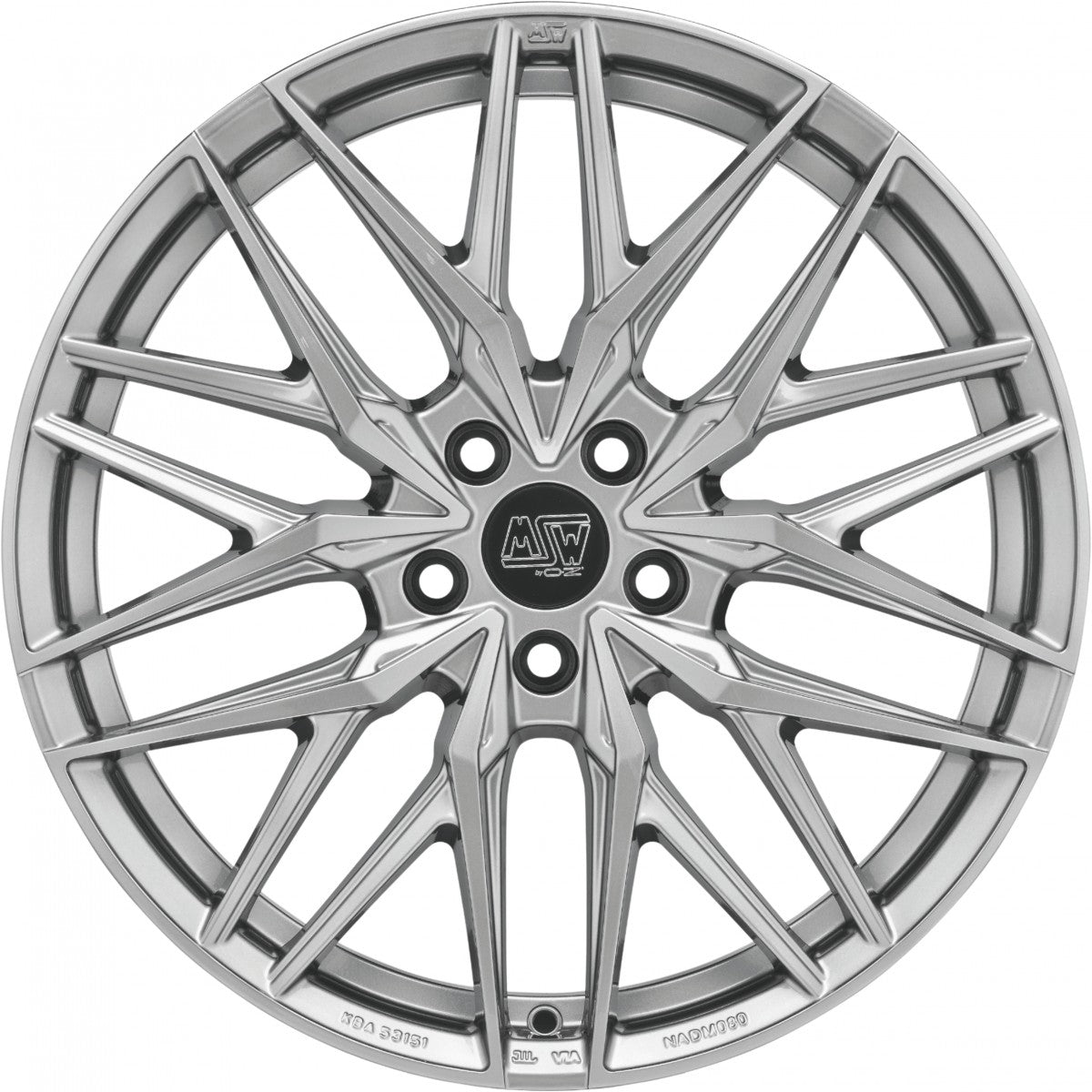 MSW 50 hyper silver Alufelge 8.5x20 Zoll ET35 LK 5x112 ML73.1 – Bild 2