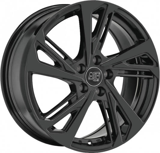 MSW 60 gloss black Alufelge 7x17 Zoll ET40 LK 5x110 ML65.06