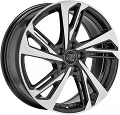 MSW 60 gloss black full polished Alufelge 7x17 Zoll ET46 LK 5x112 ML57.1