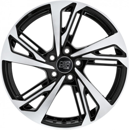 MSW 60 gloss black full polished Alufelge 7.5x17 Zoll ET41 LK 5x112 ML57.06 – Bild 2