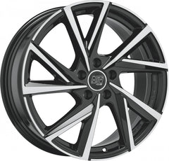 MSW 80/5 gloss black full polished Alufelge 7x16 Zoll ET40 LK 5x112 ML57.06