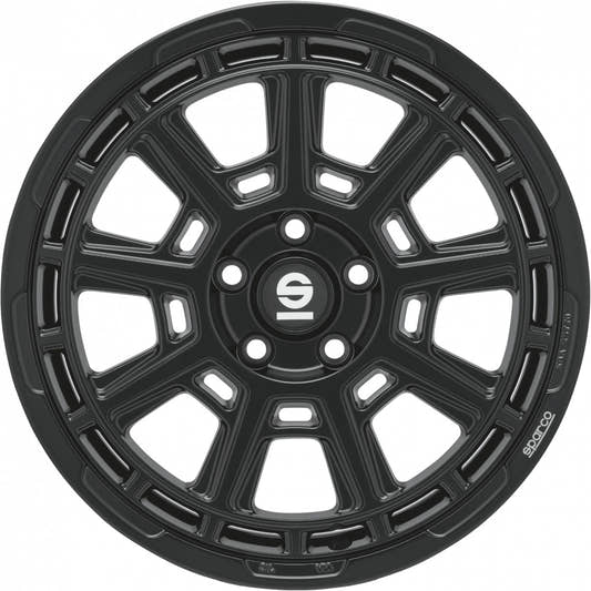 Sparco Sterrato matt black Alufelge 8x17 Zoll ET44 LK 6x120 ML74.6 – Bild 2