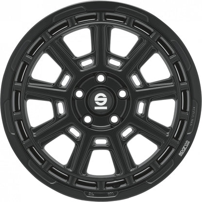 Sparco Sterrato matt black Alufelge 8x17 Zoll ET44 LK 6x120 ML74.6 – Bild 2
