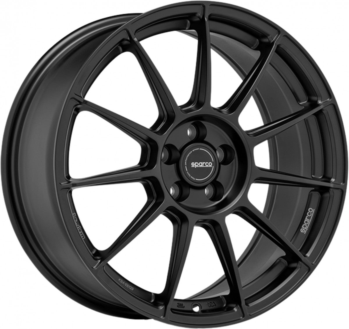 Sparco FF4 matt black Alufelge 8x18 Zoll ET29 LK 5x120 ML72.56