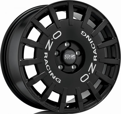 OZ Rally Racing gloss black Alufelge 8x18 Zoll ET35 LK 5x114.3 ML75