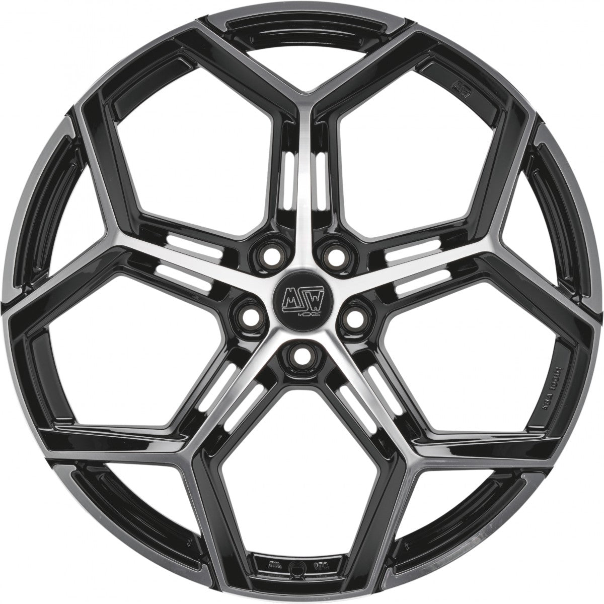 MSW 53 gloss black full polished Alufelge 9x20 Zoll ET26 LK 5x112 ML73.1 – Bild 2
