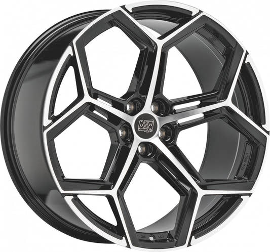MSW 53 gloss black full polished Alufelge 9x20 Zoll ET31 LK 5x112 ML73.1