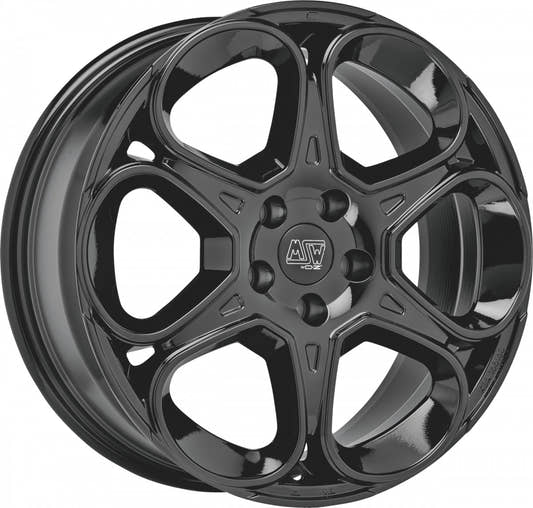 MSW 83 gloss black Alufelge 7x17 Zoll ET25 LK 5x110 ML65.06