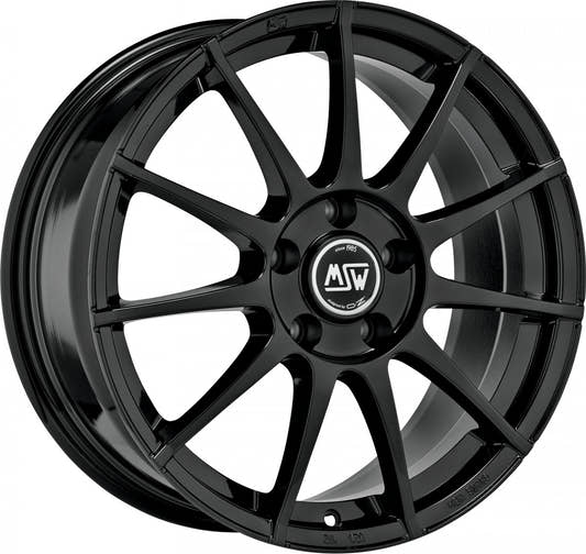 MSW 85 gloss black Alufelge 7x17 Zoll ET35 LK 4x98 ML58.06
