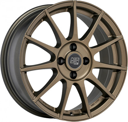 MSW 85 matt bronze Alufelge 7x17 Zoll ET35 LK 4x98 ML58.06