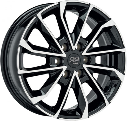 MSW 42 Van gloss black full polished Alufelge 7.5x19 Zoll ET52.5 LK 6x120 ML74.56