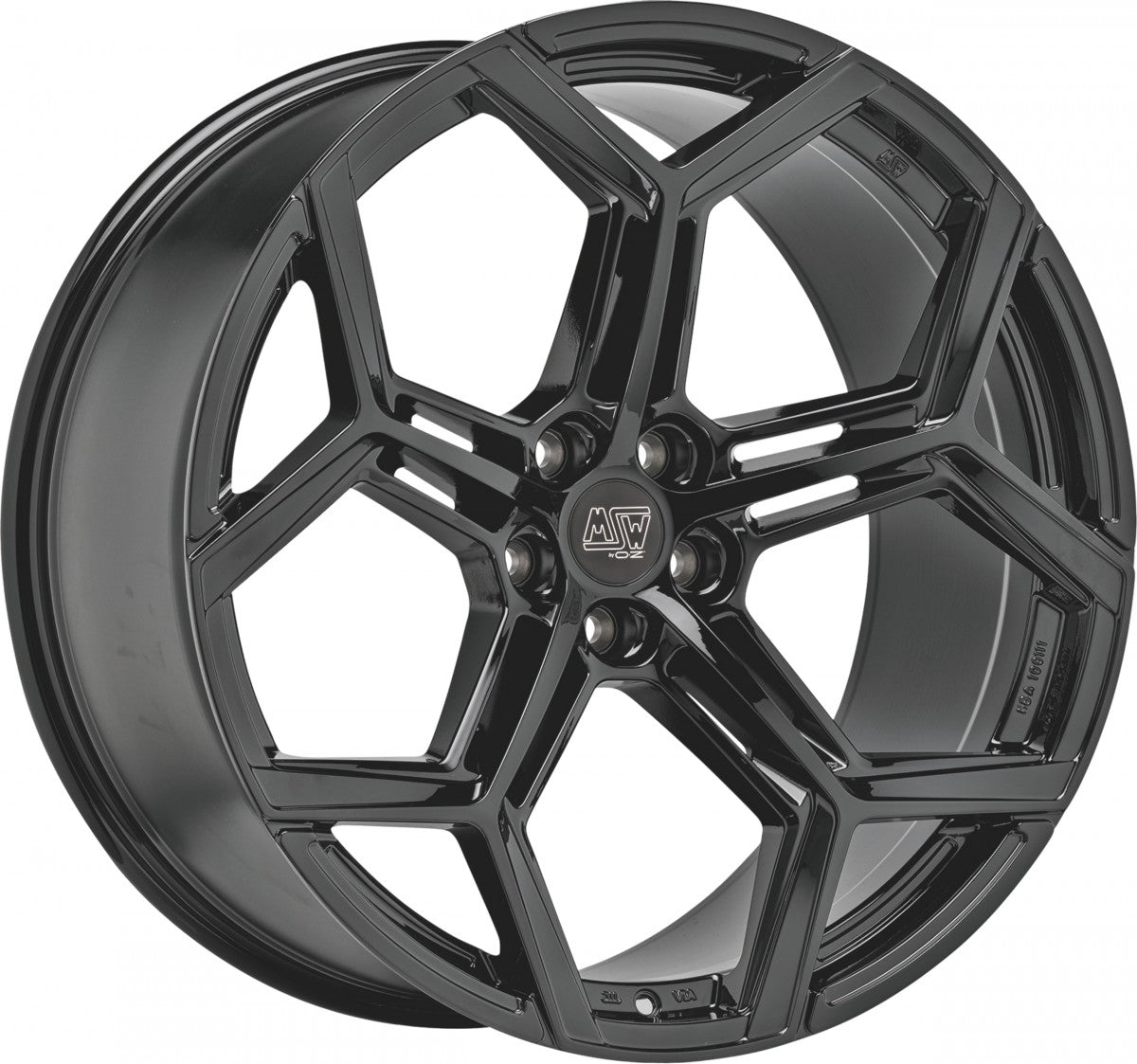 MSW 53 gloss black Alufelge 8x19 Zoll ET40 LK 5x112 ML66.56