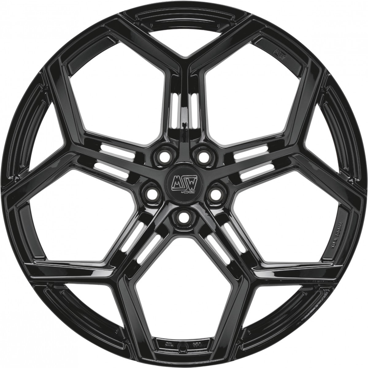 MSW 53 gloss black Alufelge 8x19 Zoll ET40 LK 5x112 ML66.56 – Bild 2