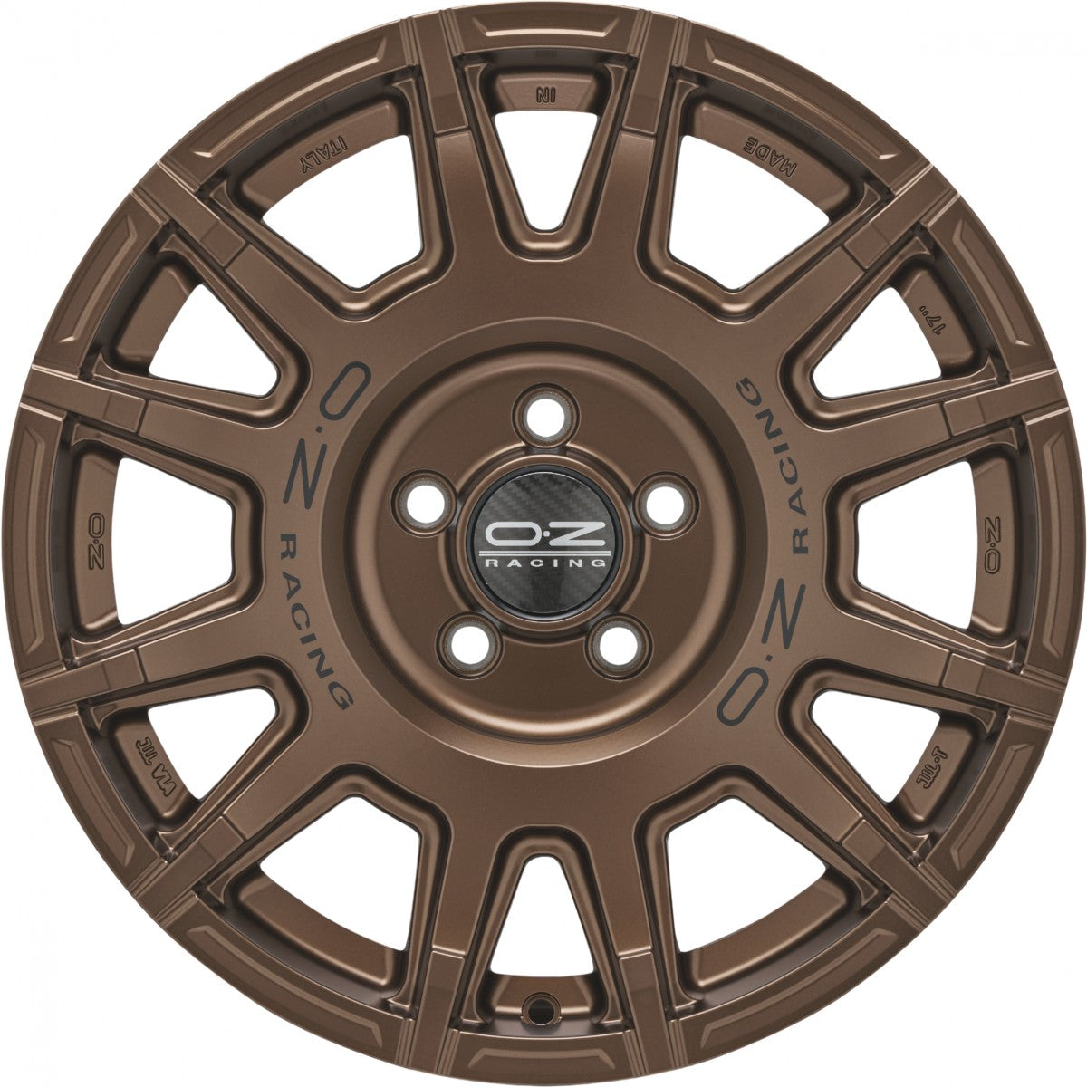 OZ Rally Legend matt bronze + dark lettering Alufelge 8x17 Zoll ET35 LK 5x120 ML65.06 – Bild 2
