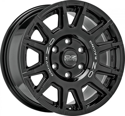 OZ Rally Legend gloss black + dark lettering Alufelge 8x17 Zoll ET35 LK 5x120 ML65.06
