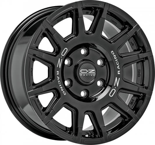 OZ Rally Legend gloss black + dark lettering Alufelge 8x17 Zoll ET25 LK 6x139.7 ML106.1