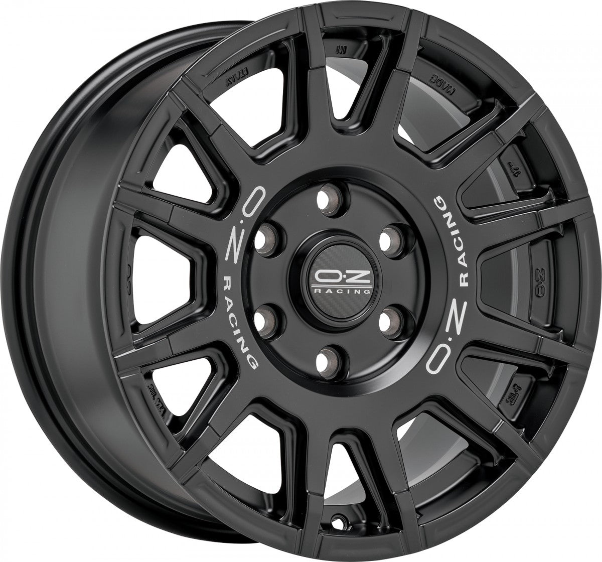 OZ Rally Legend matt black + dark lettering Alufelge 9x20 Zoll ET45 LK 5x120 ML79