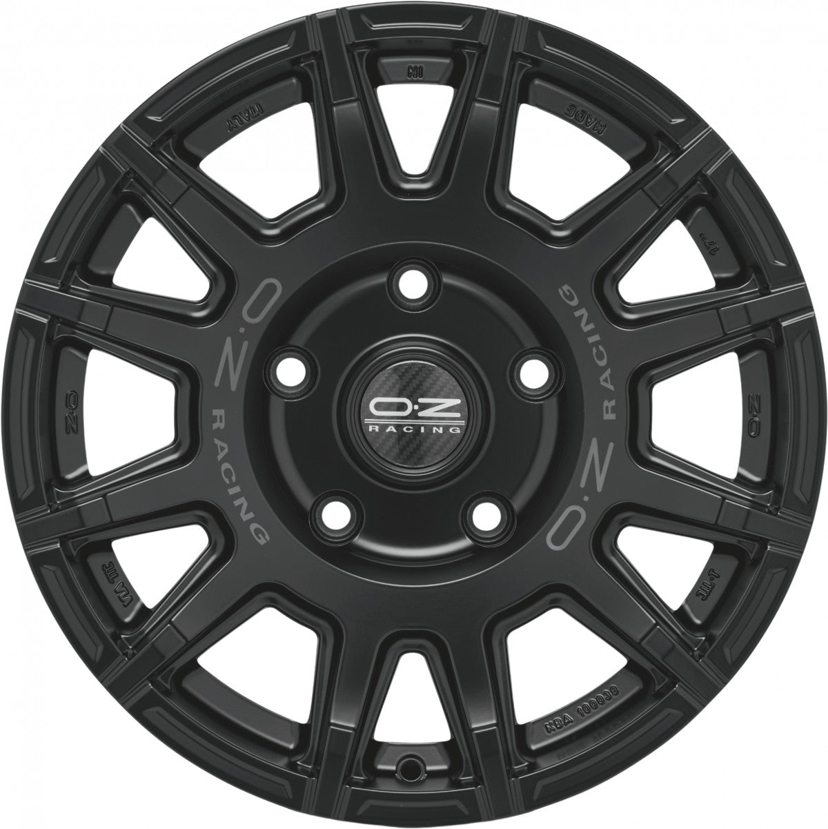 OZ Rally Legend matt black + dark lettering Alufelge 9x20 Zoll ET45 LK 5x120 ML79 – Bild 2