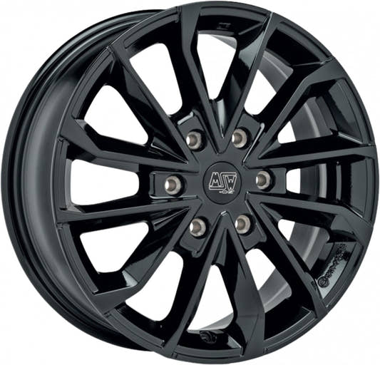 MSW 42 Van gloss black Alufelge 8.5x20 Zoll ET47 LK 6x120 ML74.56