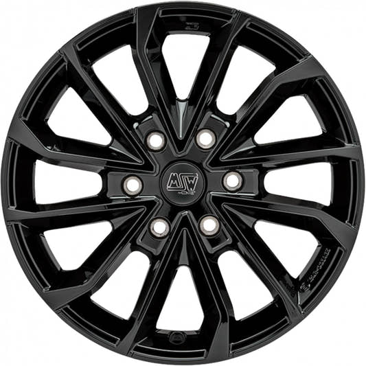 MSW 42 Van gloss black Alufelge 8.5x20 Zoll ET47 LK 6x120 ML74.56 – Bild 2