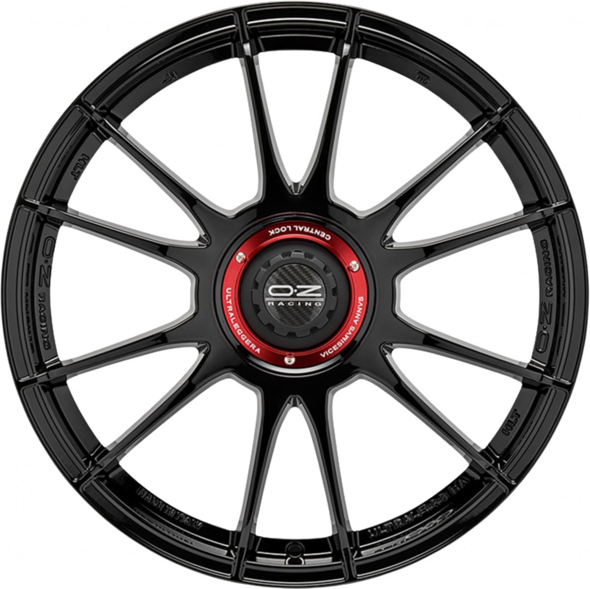 OZ Ultraleggera XX gloss black Alufelge 8x18 Zoll ET48 LK 5x100 ML68 – Bild 2