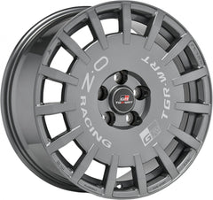 OZ Rally Racing TGR-WRT matt graphite Alufelge 8x18 Zoll ET45 LK 5x114.3 ML60.06