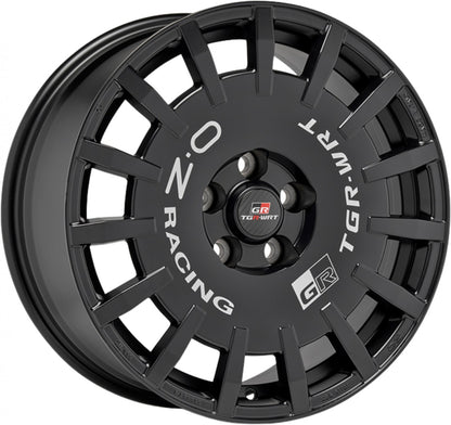 OZ Rally Racing TGR-WRT matt black Alufelge 8x18 Zoll ET45 LK 5x114.3 ML60.06