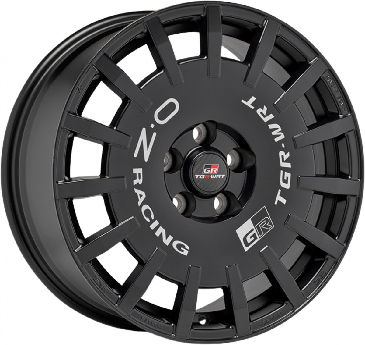 OZ Rally Racing TGR-WRT matt black Alufelge 8x18 Zoll ET35 LK 5x114.3 ML60.06