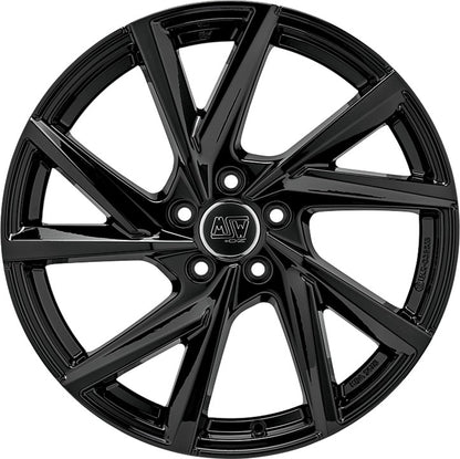 MSW 80/5 gloss black Alufelge 6.5x18 Zoll ET38 LK 5x112 ML57.06 – Bild 2
