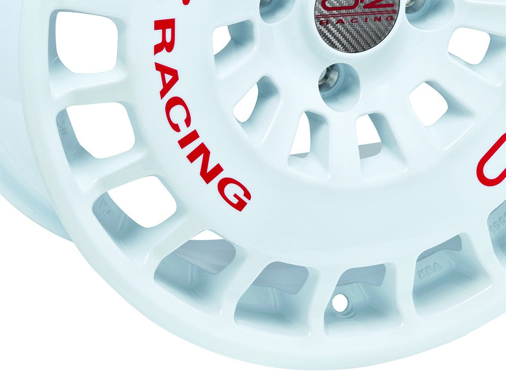 OZ RR40 race white + red lettering Alufelge 8x18 Zoll ET45 LK 5x112 ML73.1 – Bild 5