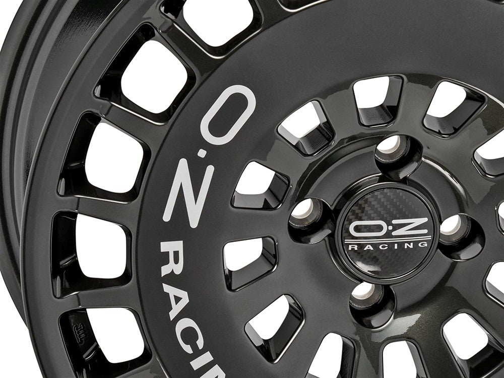 OZ RR40 hyper titatnium + silver lettering Alufelge 8x18 Zoll ET36 LK 5x114.3 ML73.1 – Bild 3