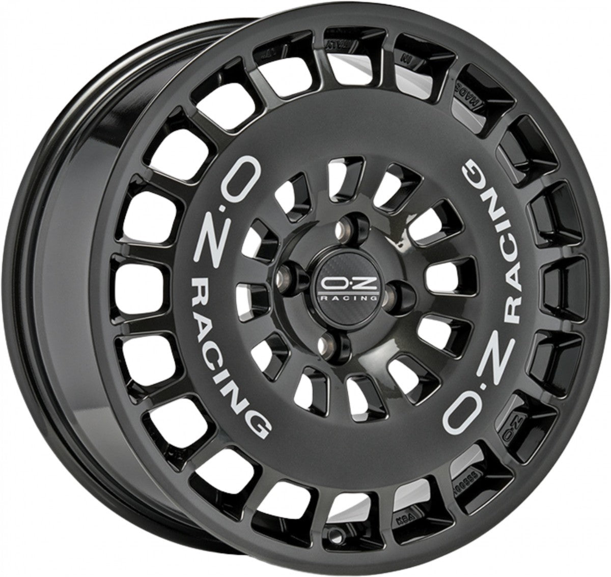 OZ RR40 hyper titatnium + silver lettering Alufelge 9x18 Zoll ET45 LK 5x100 ML68