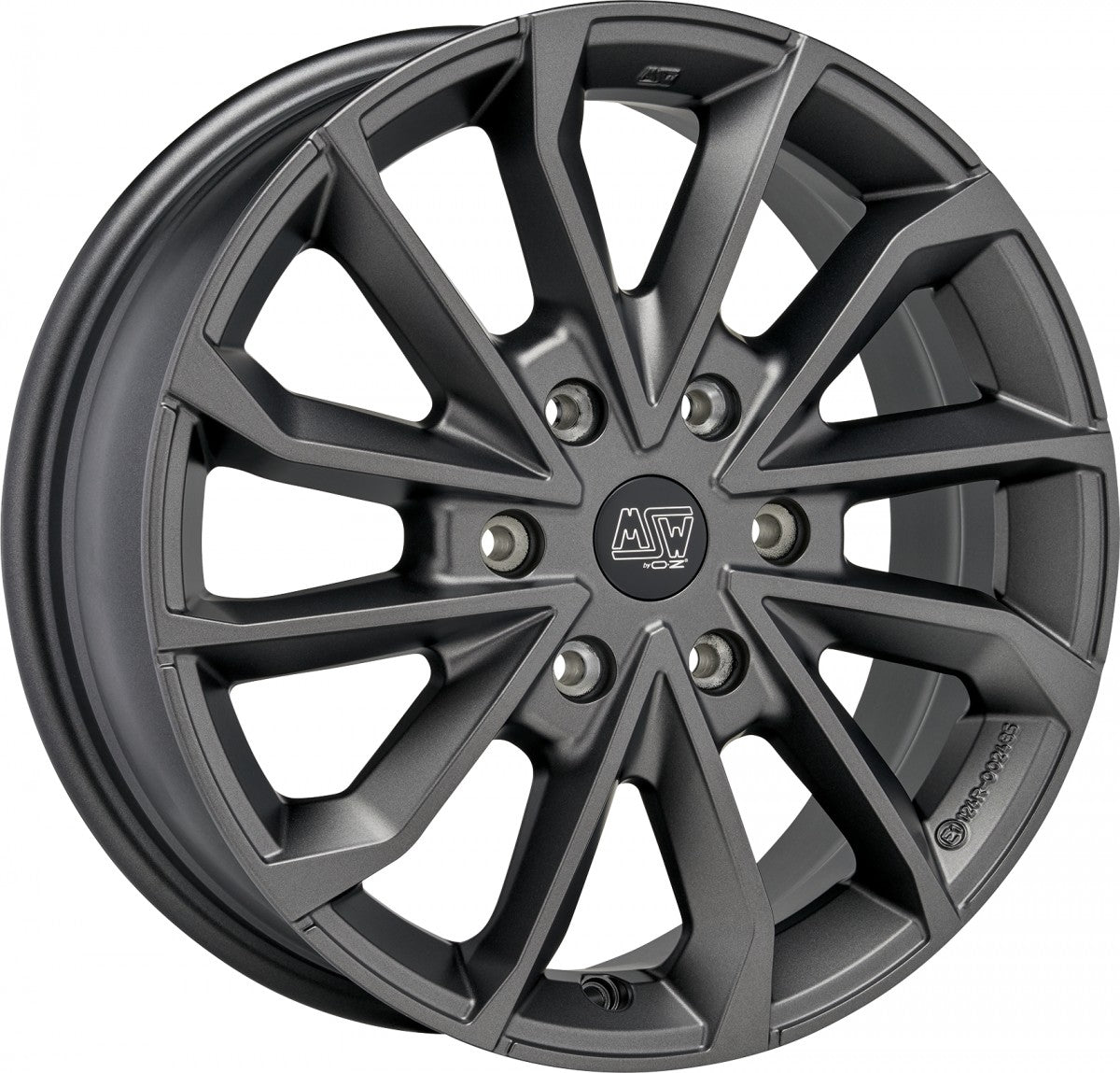MSW 42 Van matt dark grey Alufelge 8.5x20 Zoll ET47 LK 6x120 ML74.56