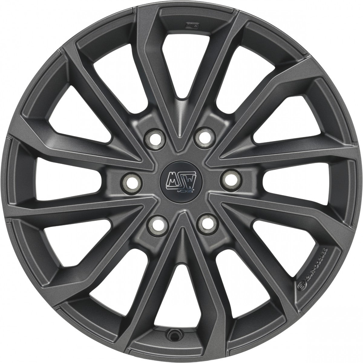 MSW 42 Van matt dark grey Alufelge 8.5x20 Zoll ET47 LK 6x120 ML74.56 – Bild 2