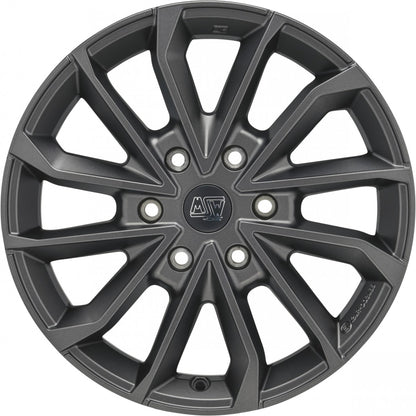 MSW 42 Van matt dark grey Alufelge 8.5x20 Zoll ET47 LK 6x120 ML74.56 – Bild 2