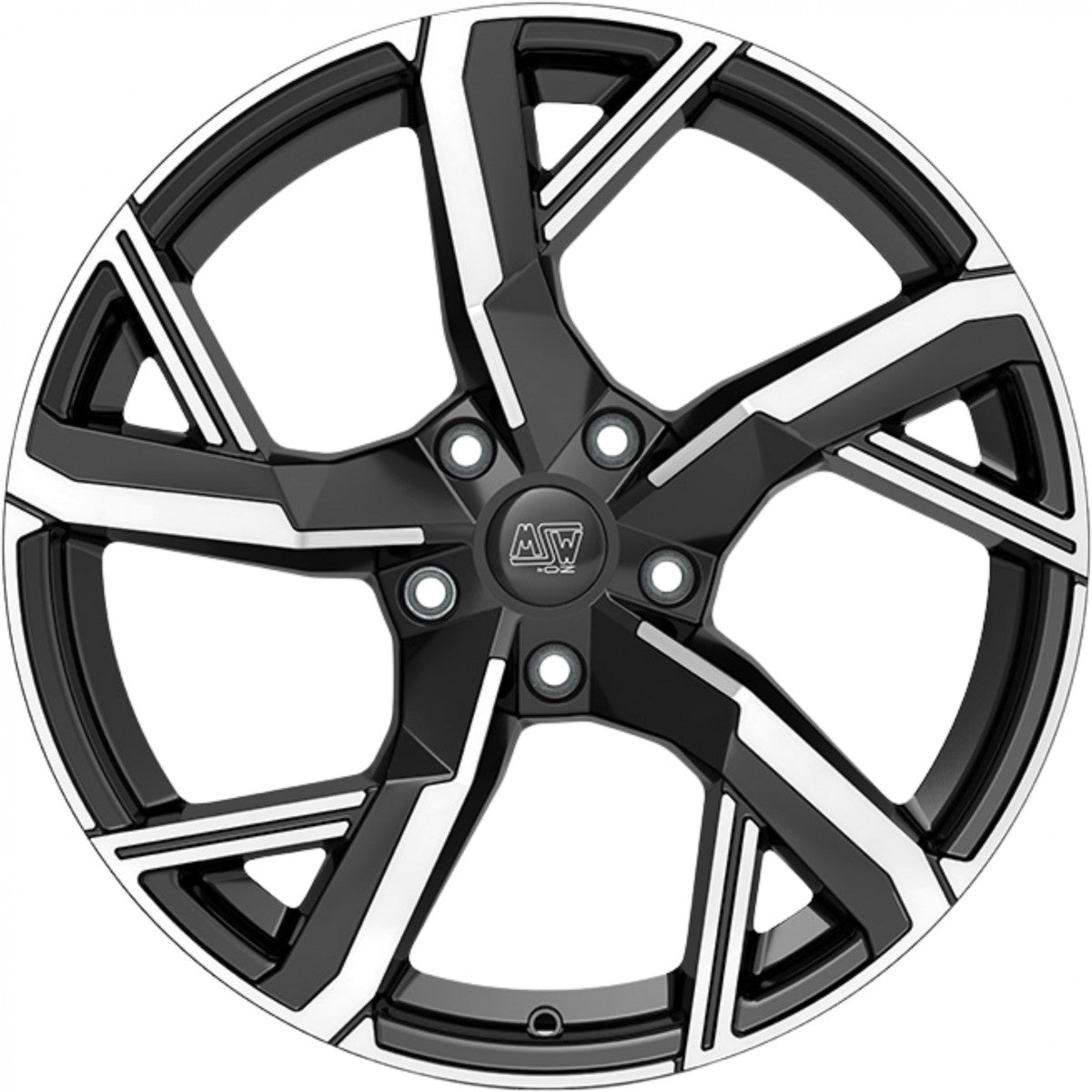 MSW 54 gloss black full polished Alufelge 8x18 Zoll ET48 LK 5x112 ML57.06 – Bild 2