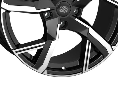 MSW 54 gloss black full polished Alufelge 8x18 Zoll ET48 LK 5x112 ML57.06 – Bild 3