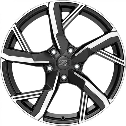 MSW 54 gloss black full polished Alufelge 8x19 Zoll ET35 LK 5x112 ML73.1 – Bild 2